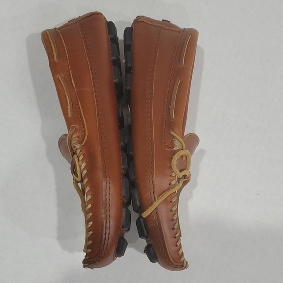 Minnetonka Men\'s Natural Carmel Moosehide Driving Moccasins Size 9 main image 4